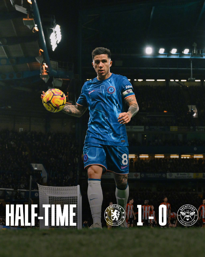 切尔西憾平布伦特福德,仍落后榜首3分 切尔西憾平布伦特福德,仍落后榜首3分